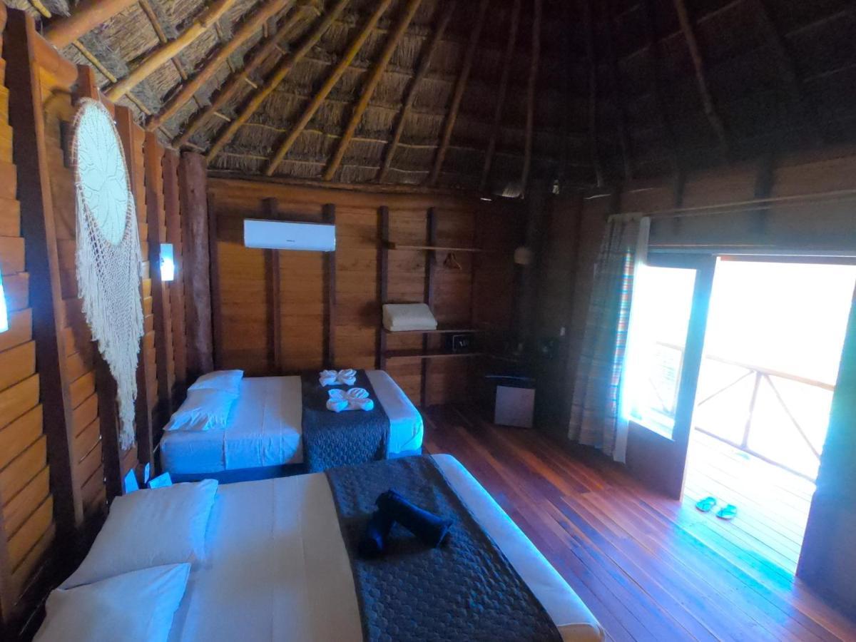 Palmeras De Mahahual Cabanas Luaran gambar