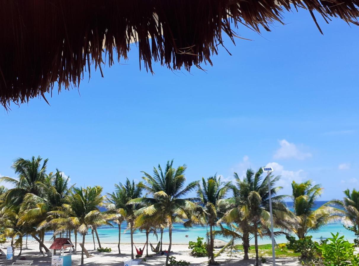 Palmeras De Mahahual Cabanas Luaran gambar