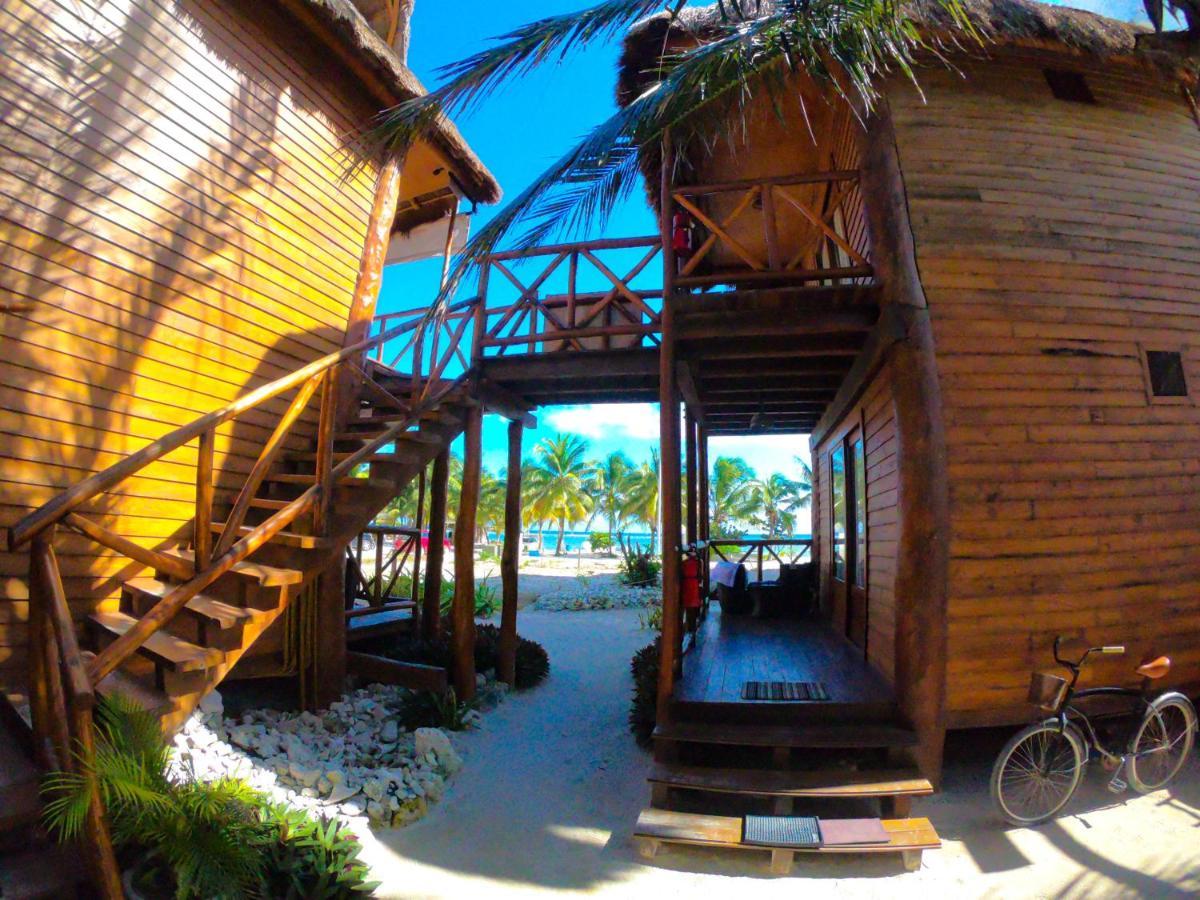 Palmeras De Mahahual Cabanas Luaran gambar