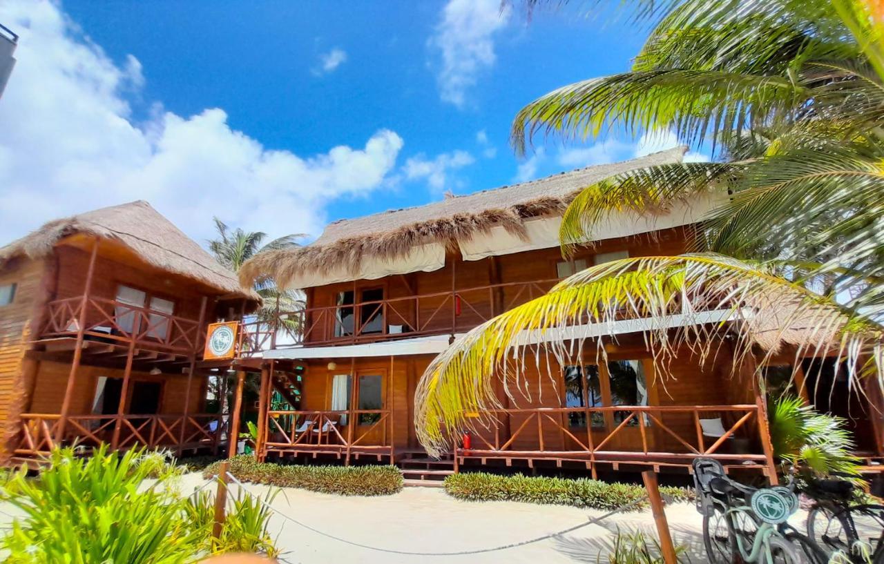 Palmeras De Mahahual Cabanas Luaran gambar