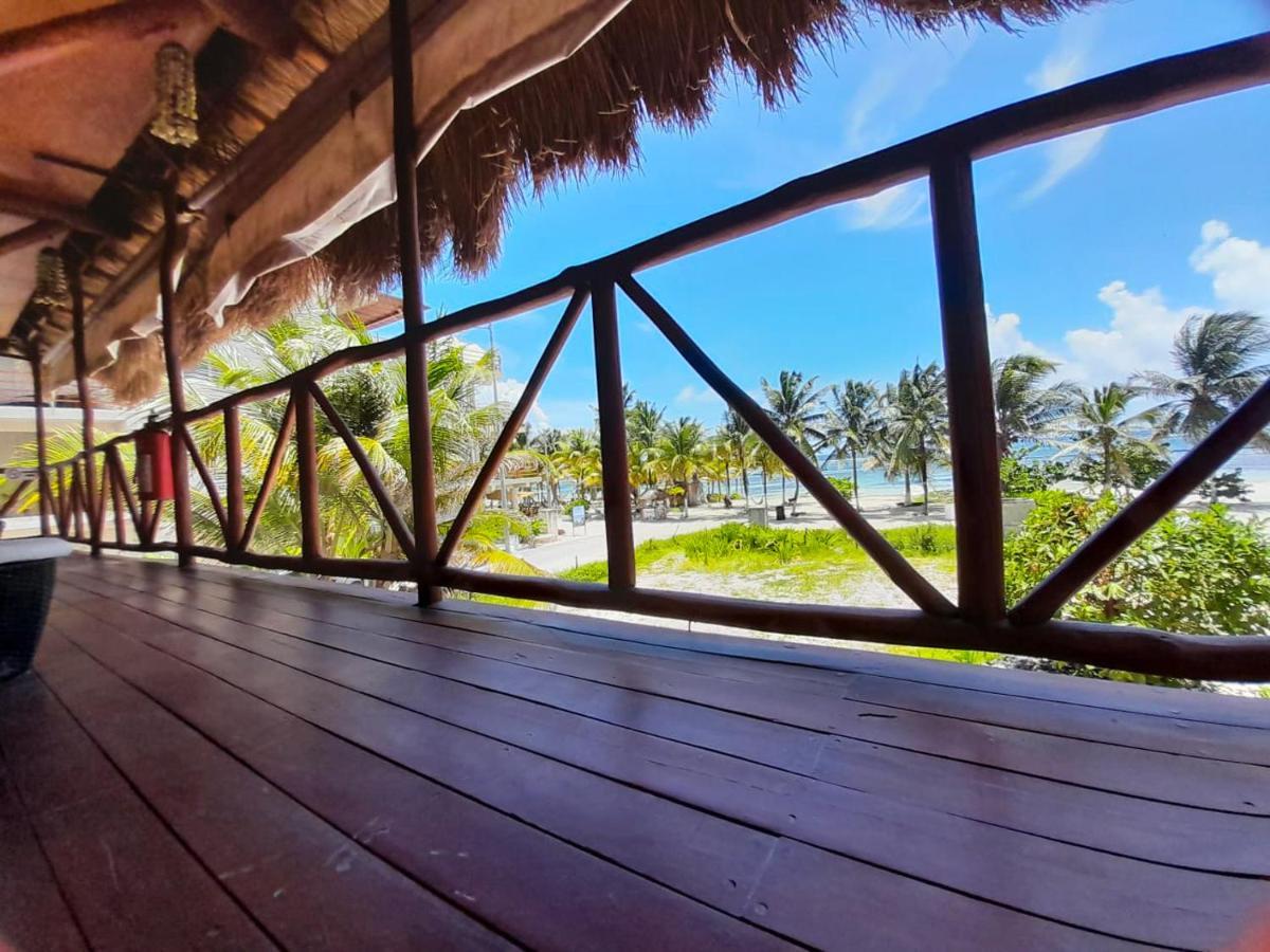 Palmeras De Mahahual Cabanas Luaran gambar