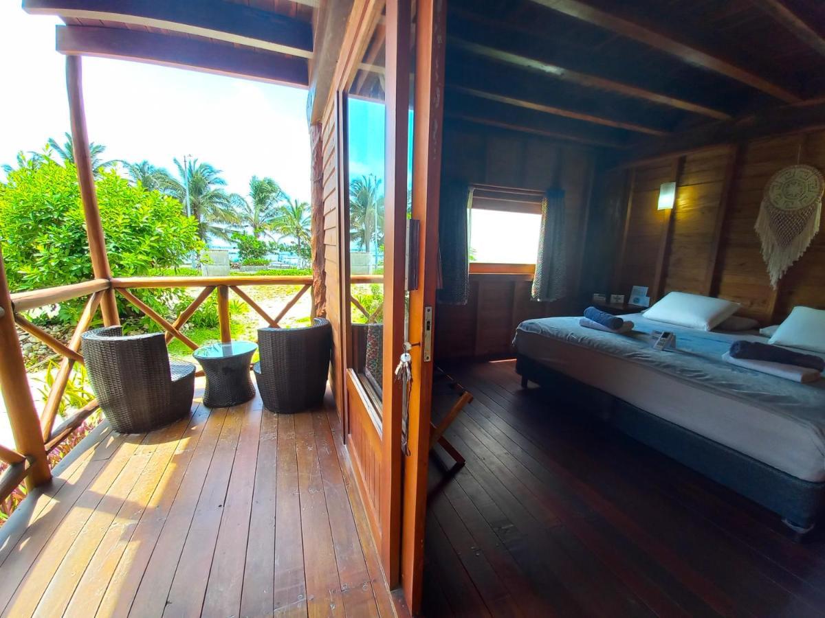 Palmeras De Mahahual Cabanas Luaran gambar