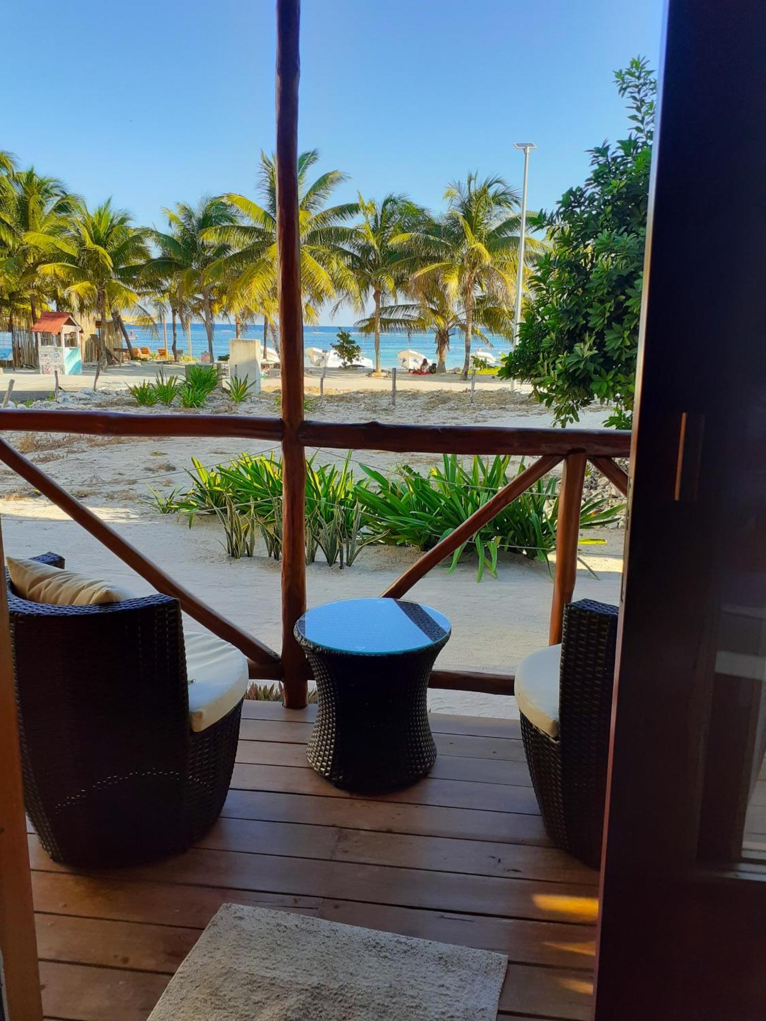Palmeras De Mahahual Cabanas Bilik gambar