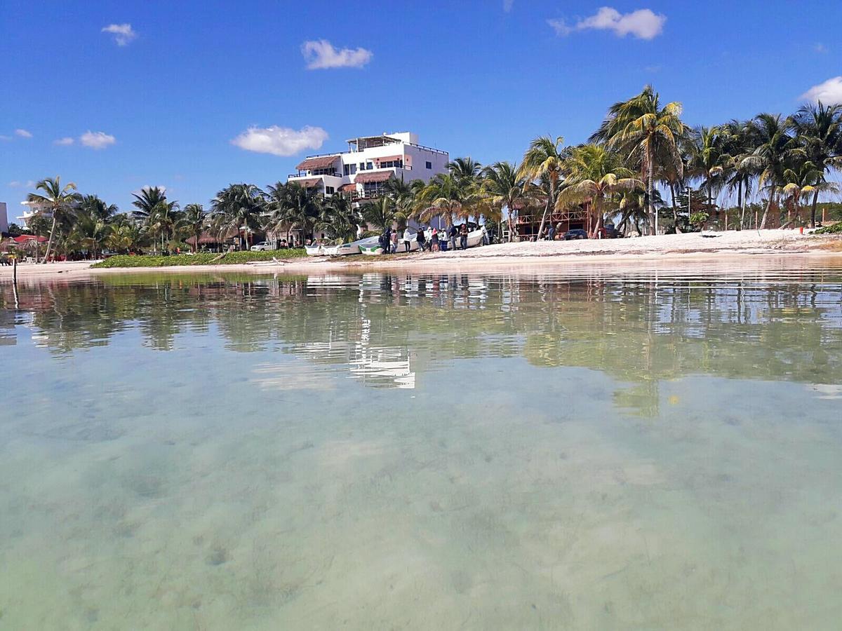 Palmeras De Mahahual Cabanas Luaran gambar