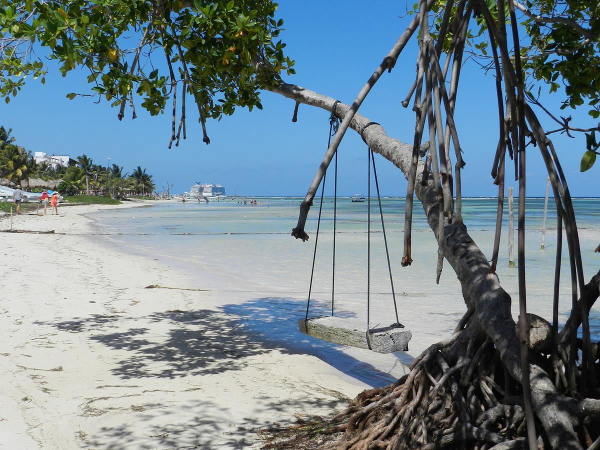 Palmeras De Mahahual Cabanas Luaran gambar