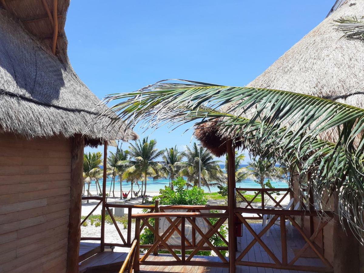 Palmeras De Mahahual Cabanas Luaran gambar